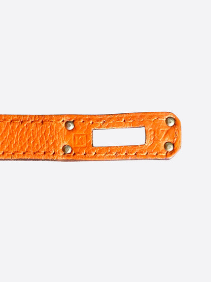 Hermes Orange Epsom & Palladium Hardware Birkin 25