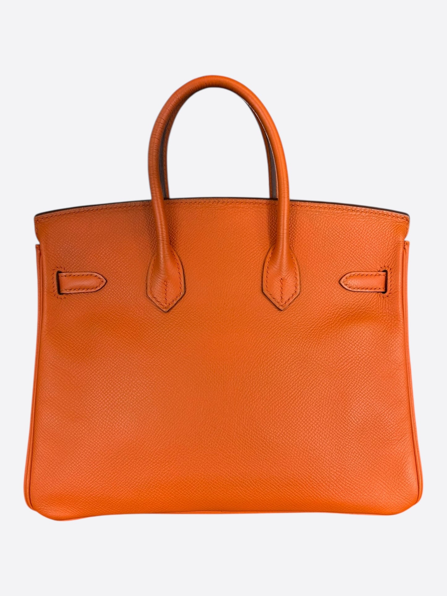 Hermes Orange Epsom & Palladium Hardware Birkin 25