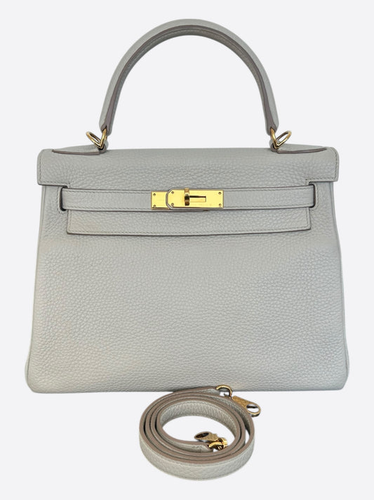 Hermes Beton Togo & Gold Hardware Kelly 28