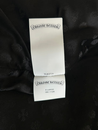 Chrome Hearts Camouflage Cross Jacquard Leather Vest