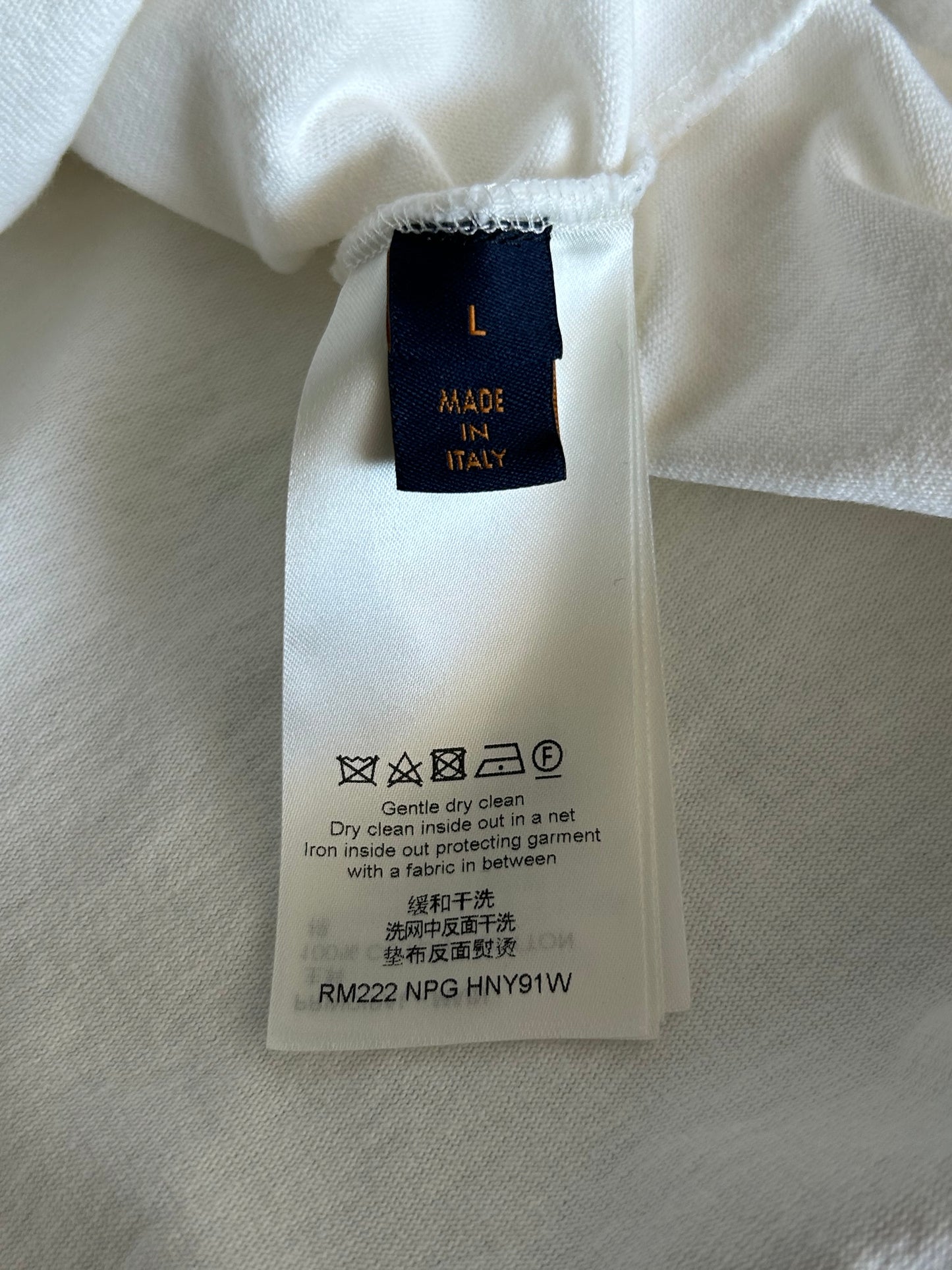 Louis Vuitton White Flower Tapestry T-Shirt