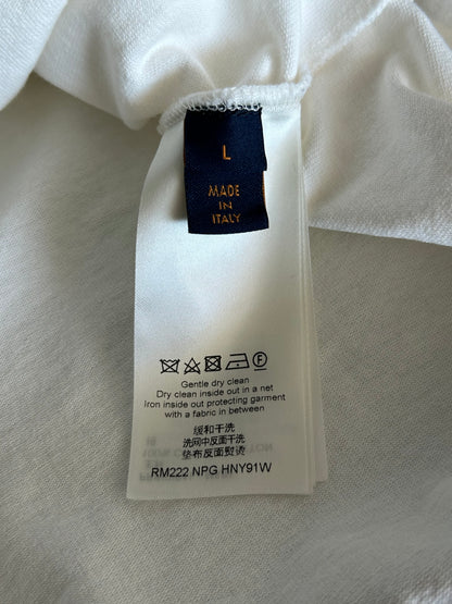 Louis Vuitton White Flower Tapestry T-Shirt