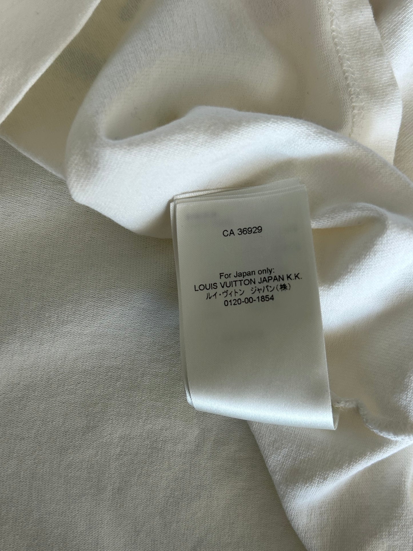 Louis Vuitton White Flower Tapestry T-Shirt