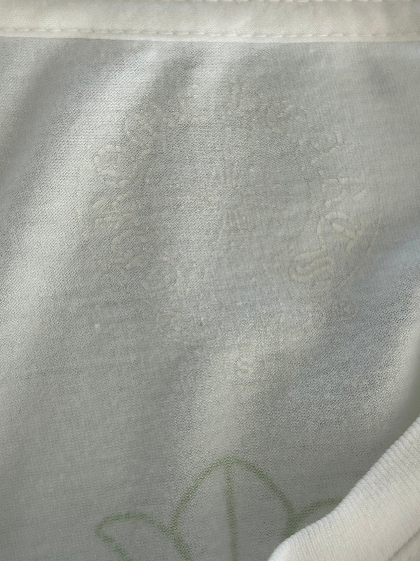 Chrome Hearts White & Green Cemetery Cross Logo T-Shirt