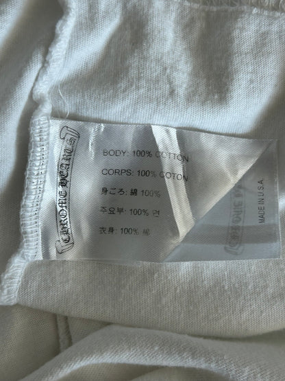 Chrome Hearts White & Green Cemetery Cross Logo T-Shirt