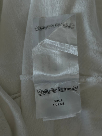 Chrome Hearts White & Green Cemetery Cross Logo T-Shirt