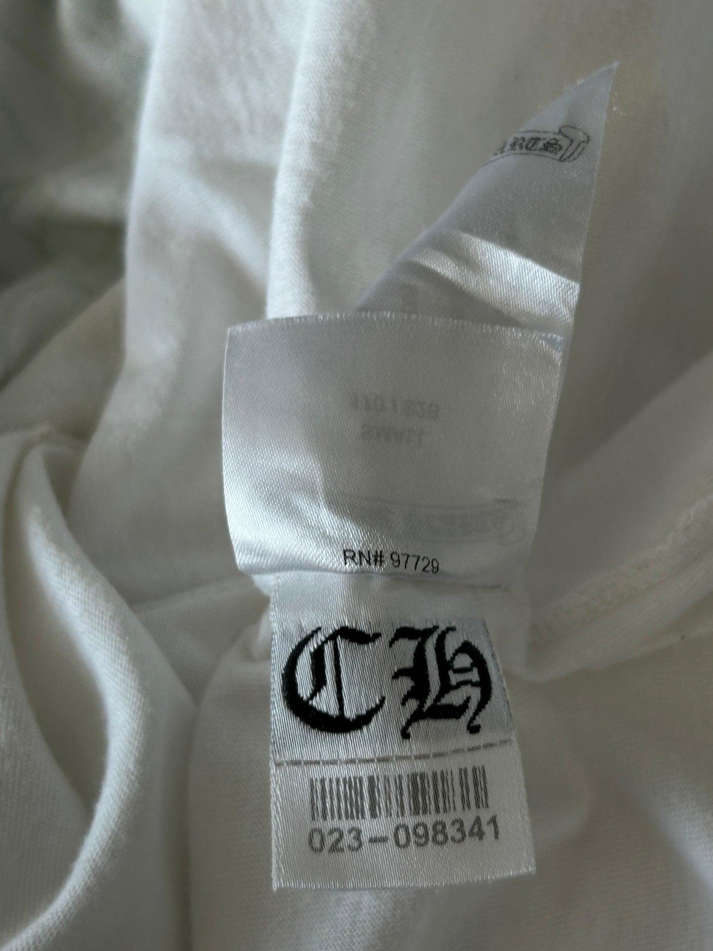 Chrome Hearts White & Green Cemetery Cross Logo T-Shirt