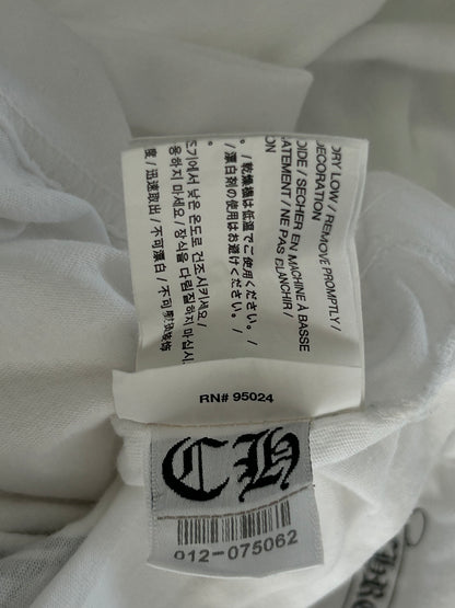 Chrome Hearts White & Black Honolulu Exclusive Jumbo Floral Cross T-Shirt