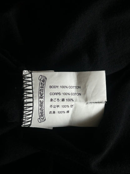 Chrome Hearts Black & Red Cemetery Horseshoe Logo T-Shirt