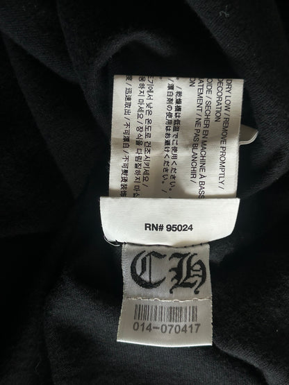 Chrome Hearts Black & Red Cemetery Horseshoe Logo T-Shirt