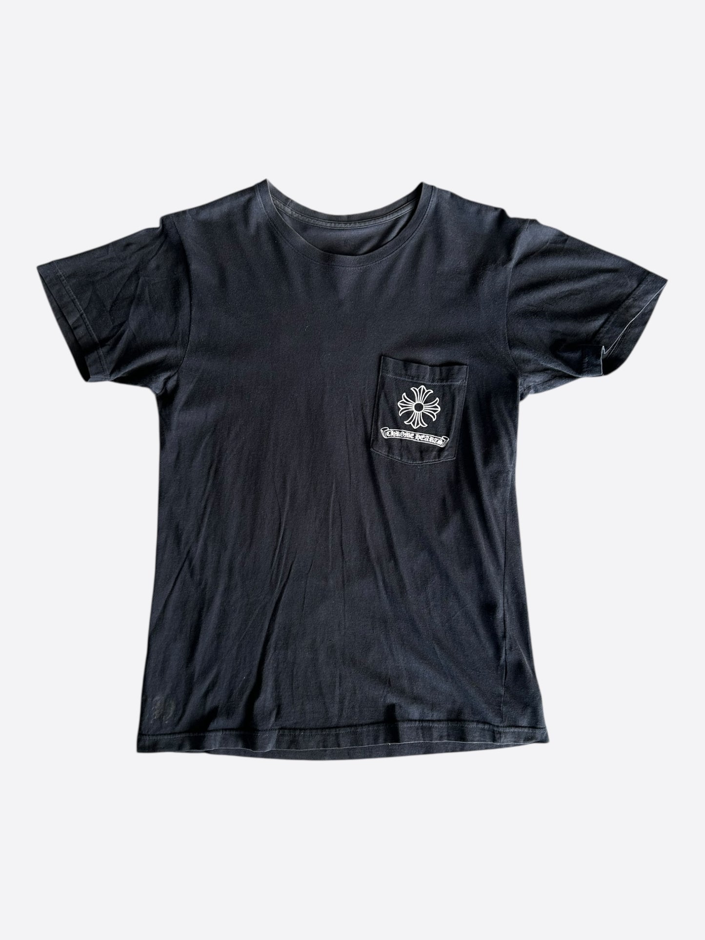 Chrome Hearts Black & White Dagger Logo T-Shirt