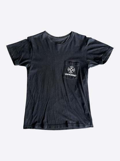 Chrome Hearts Black & White Dagger Logo T-Shirt
