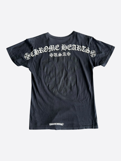 Chrome Hearts Black & White Dagger Logo T-Shirt