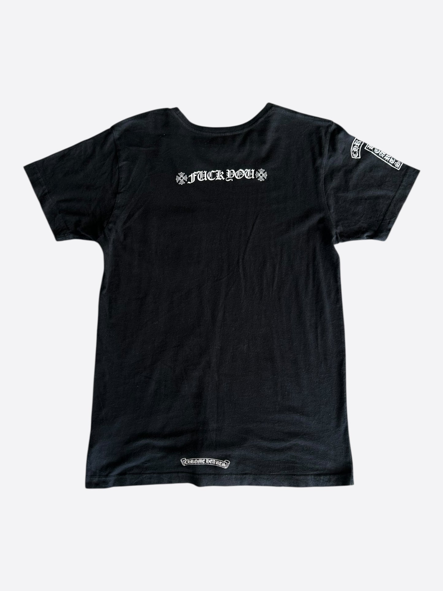 Chrome Hearts Black & White T-Bar Logo T-Shirt