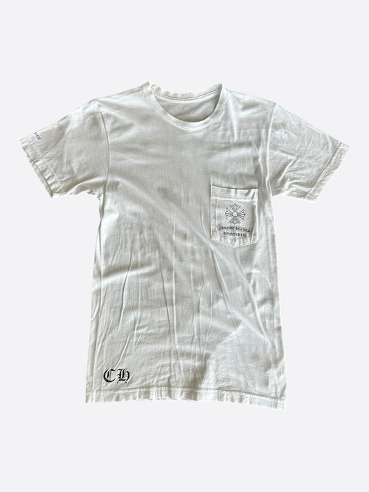 Chrome Hearts White & Black Honolulu Exclusive Jumbo Floral Cross T-Shirt