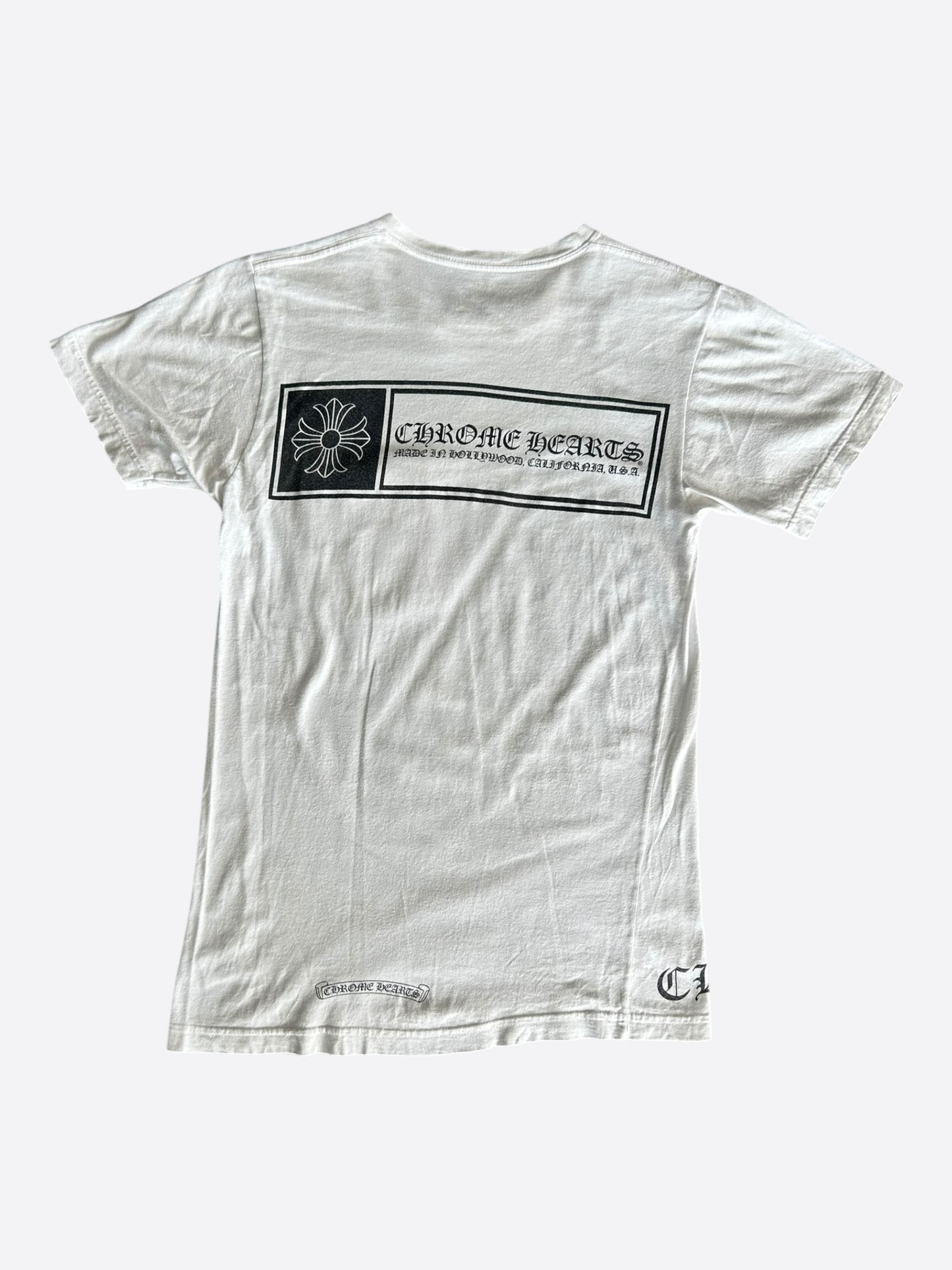 Chrome Hearts White & Black Made In Hollywood T-Shirt
