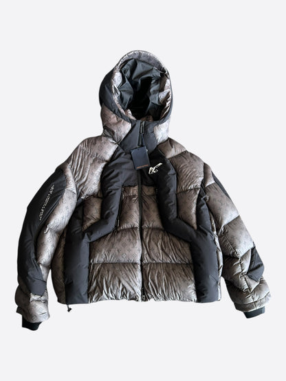 Louis Vuitton Black & Grey 2054 Monogram Heat Reflective Puffer Jacket