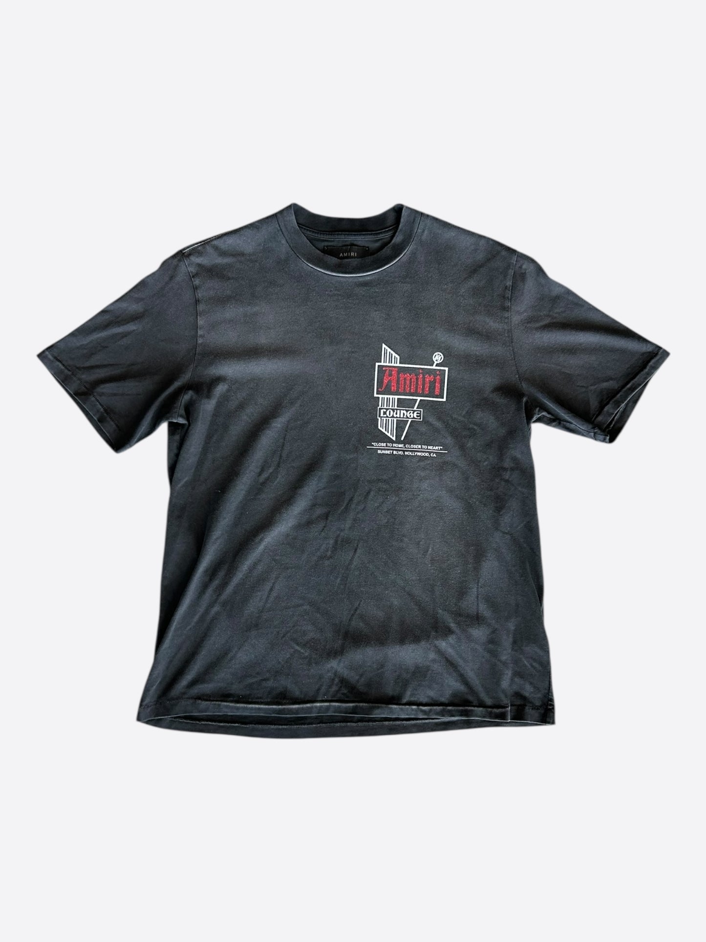Amiri Faded Black & White Lounge Graphic T-Shirt