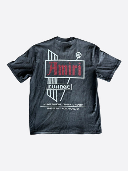 Amiri Faded Black & White Lounge Graphic T-Shirt