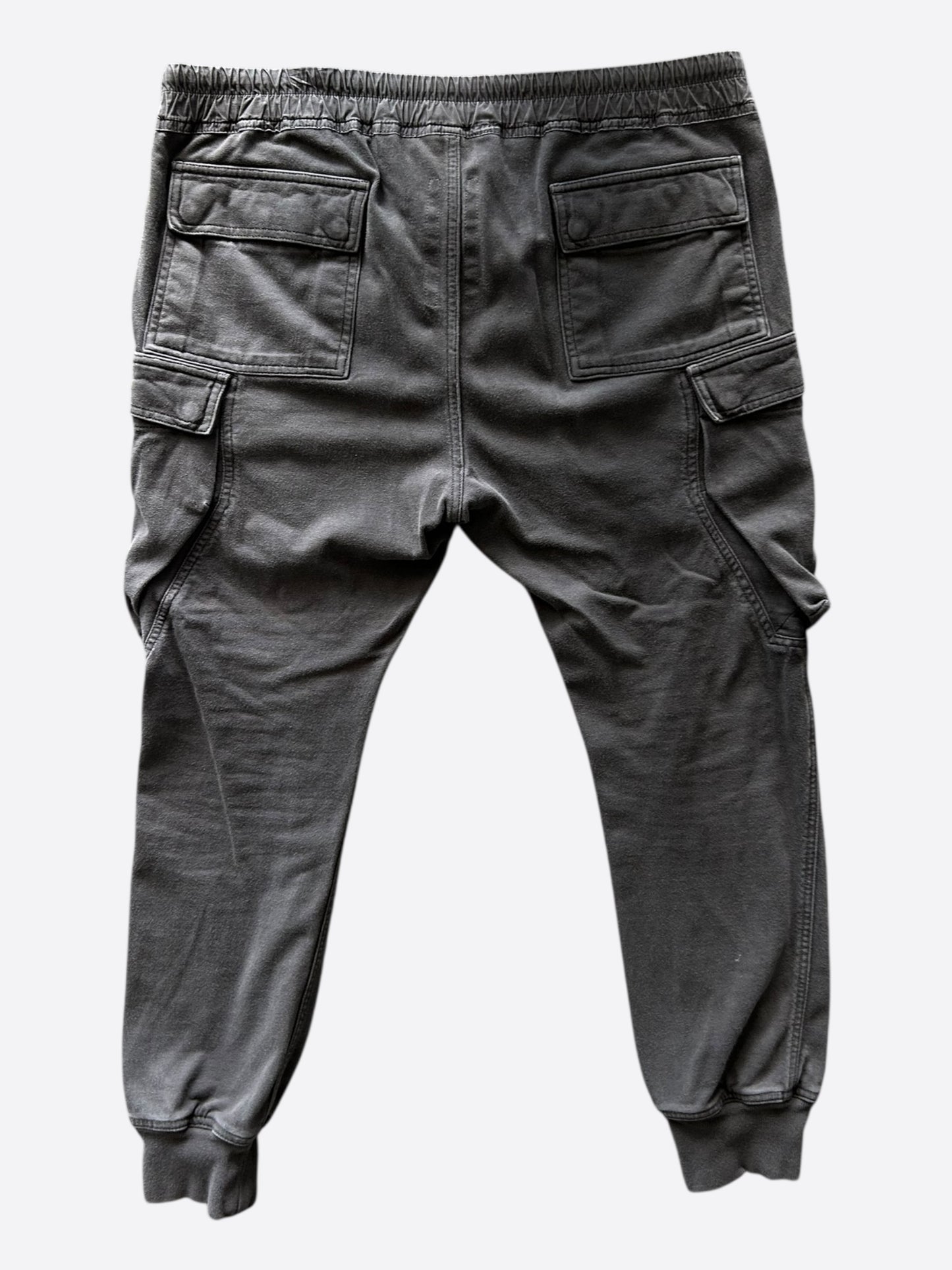Rick Owens Black Cargo Jogger Pants