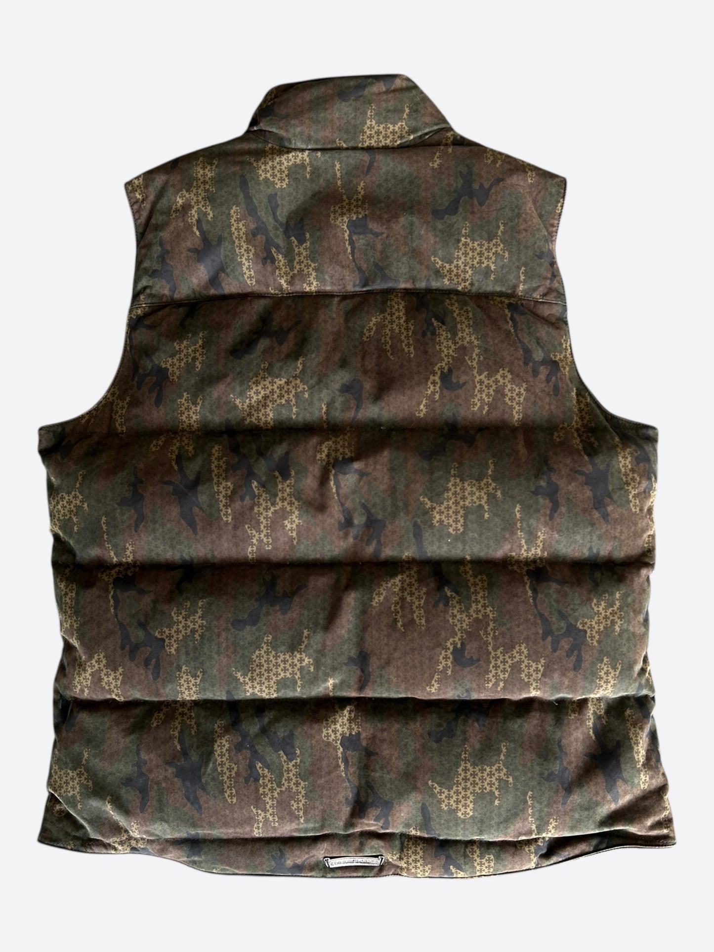Chrome Hearts Camouflage Cross Jacquard Leather Vest