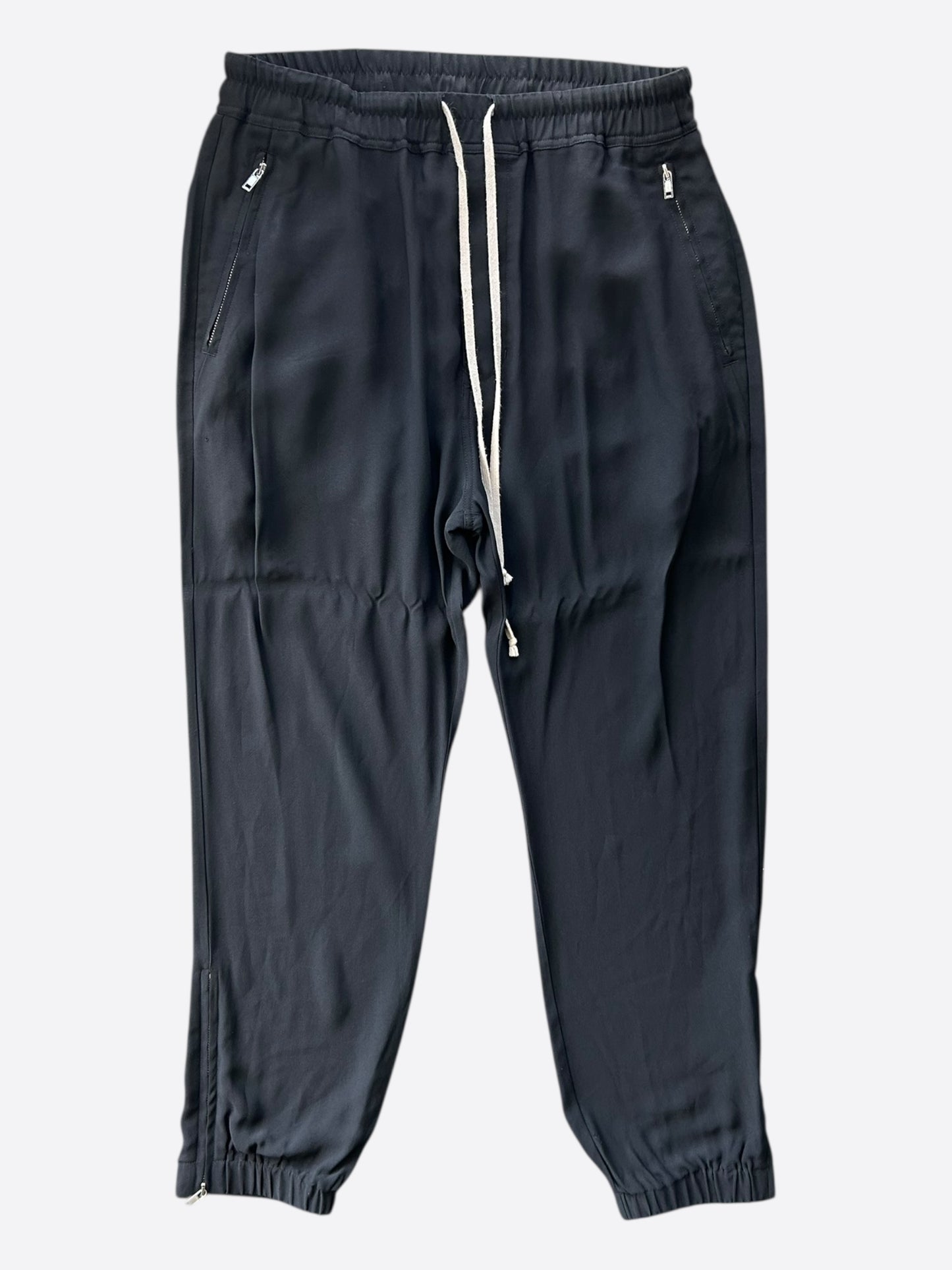 Rick Owens Black Tecuatl Zip Sweatpants