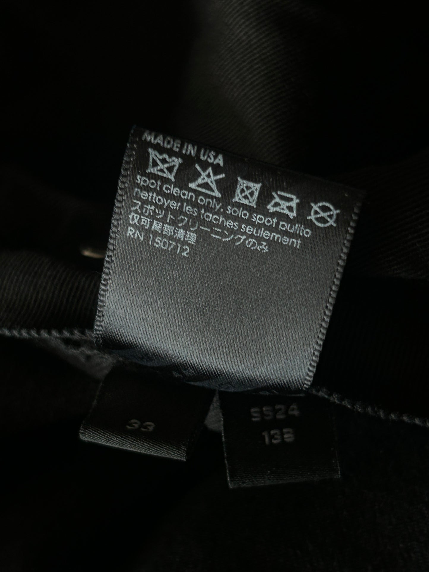 Amiri Faded Black Baroque Varsity Logo Jeans