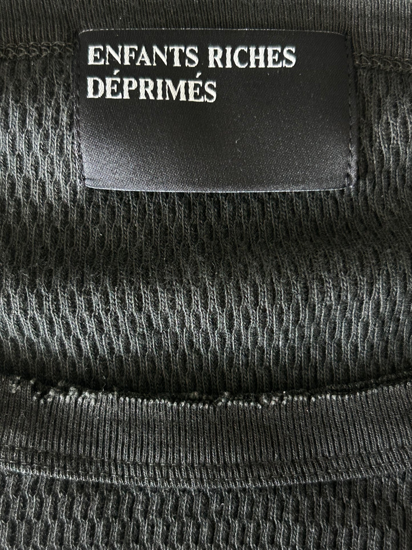 Enfants Riches Deprimes Black & White Classic Logo Thermel Longsleeve T-Shirt