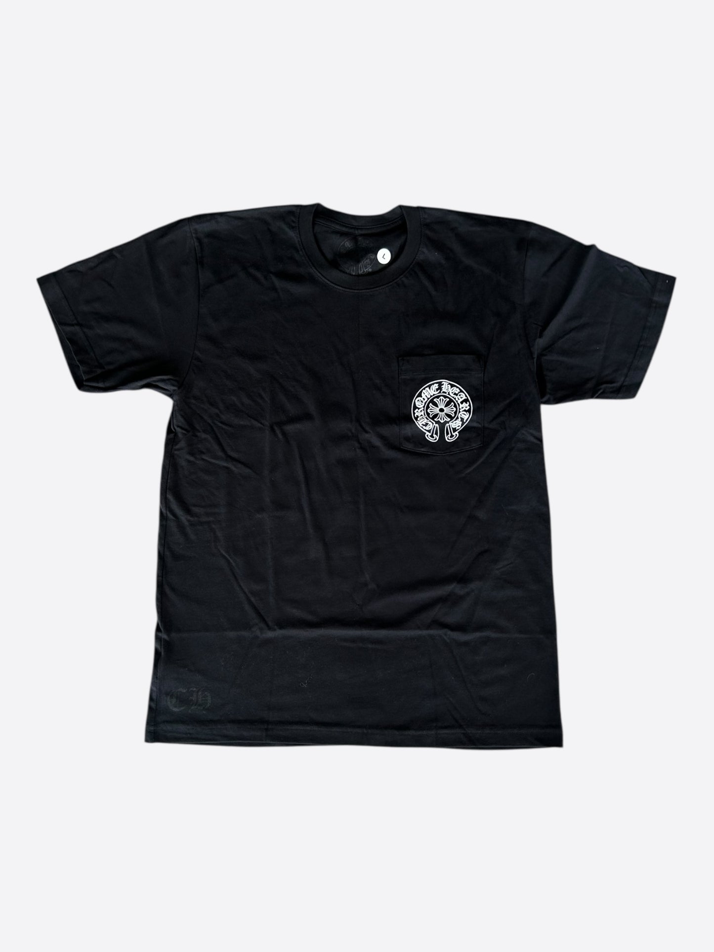 Chrome Hearts Miami Exclusive Black & White Horseshoe Logo T-Shirt