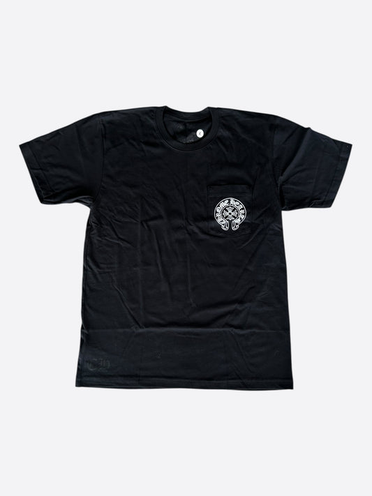 Chrome Hearts Miami Exclusive Black & White Horseshoe Logo T-Shirt