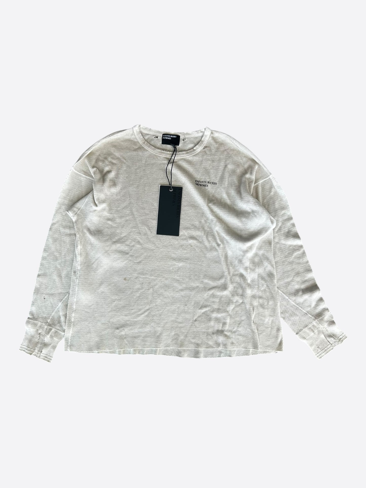 Enfants Riches Deprimes White & Black Classic Logo Thermel Longsleeve T-Shirt