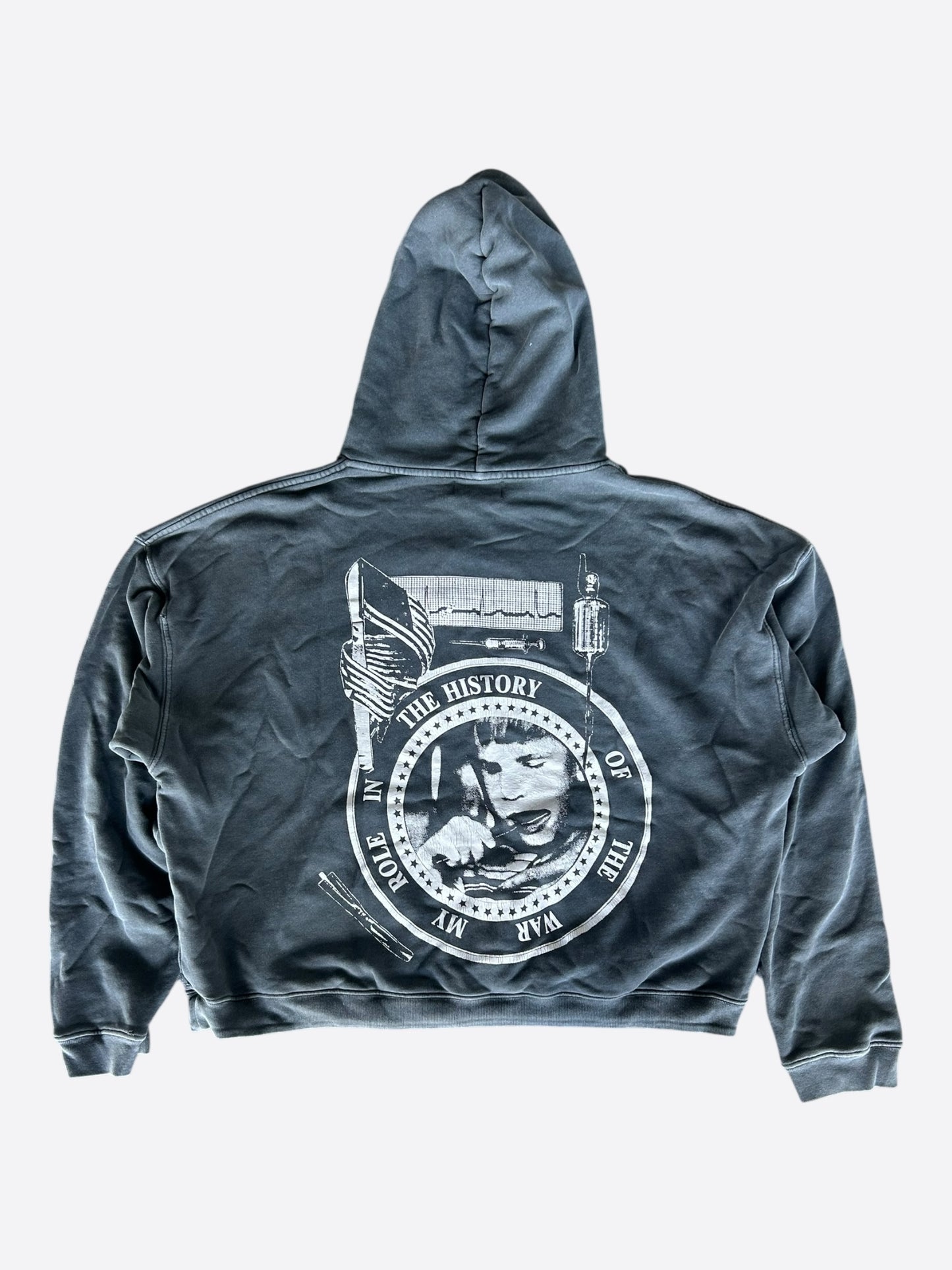 Enfants Riches Deprimes Navy & White My Role In the War Hoodie