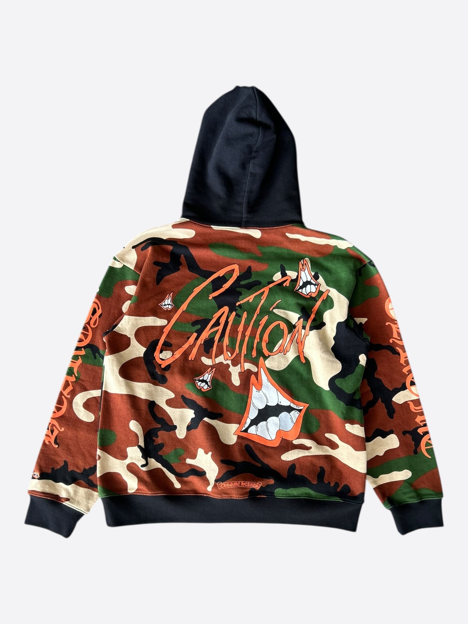Chrome Hearts Matty Boy Camouflage Caution Zip Up Hoodie – Savonches