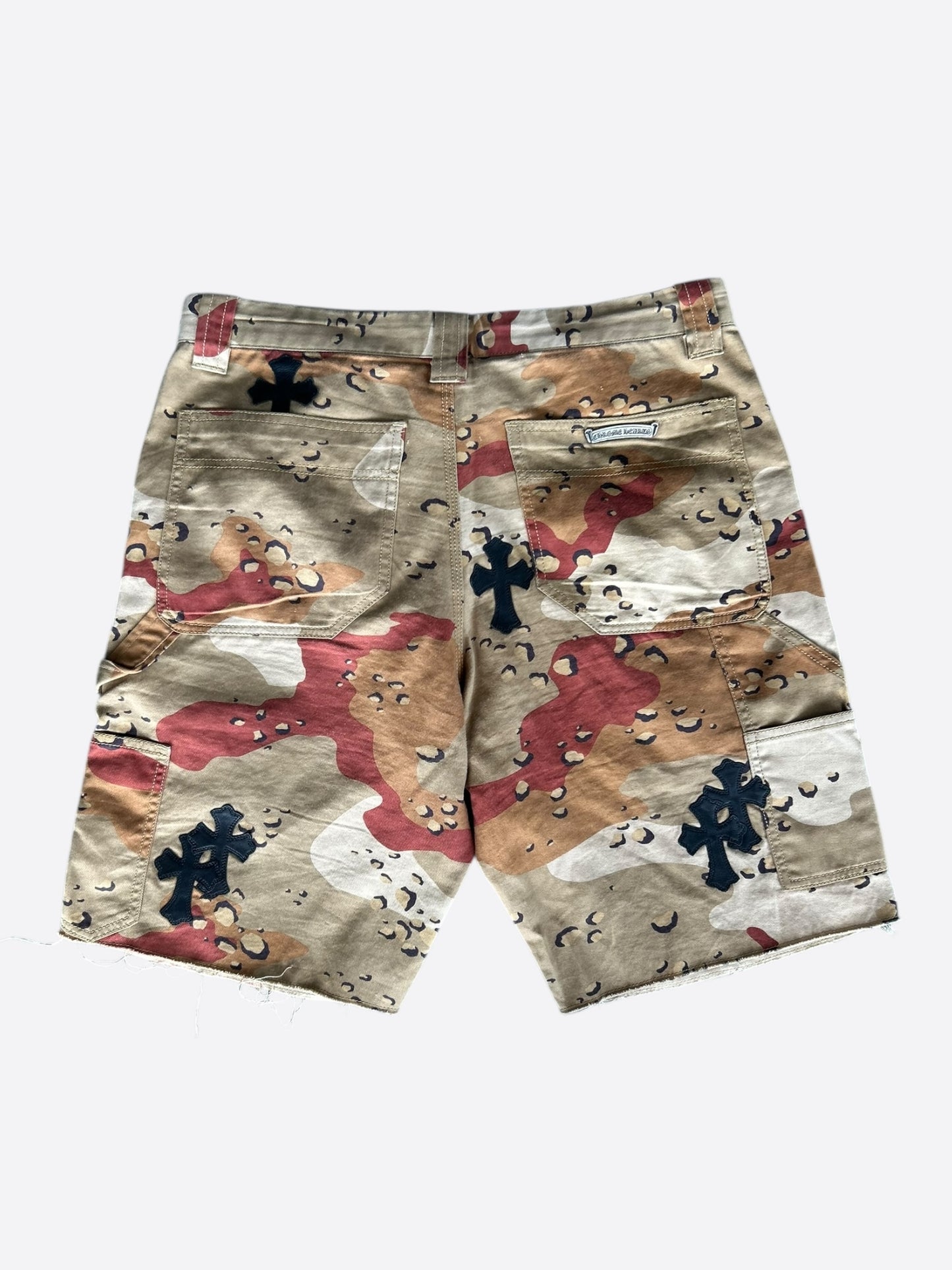 Chrome Hearts Camouflage Sex Records Cross Patch Carpenter Shorts