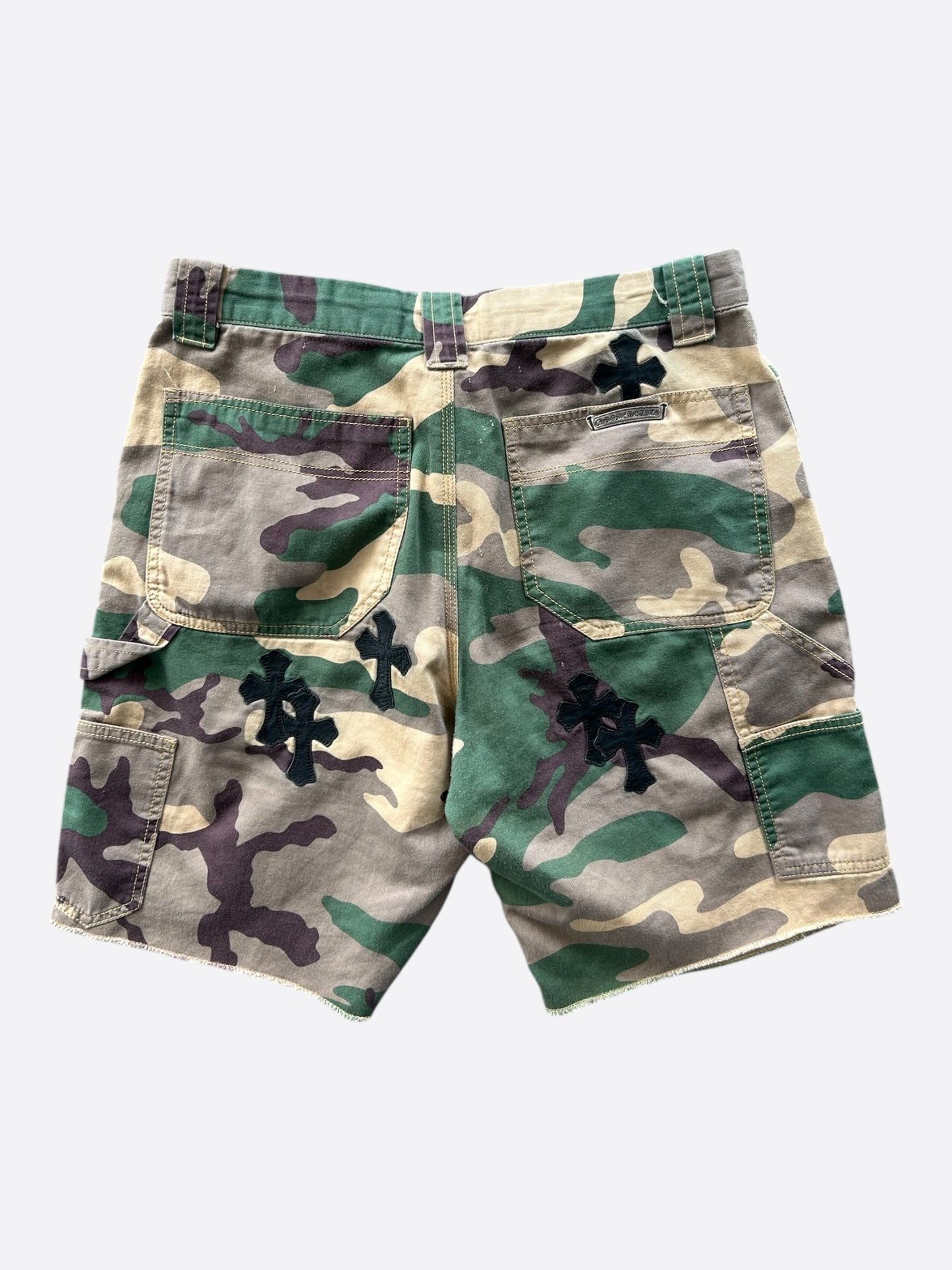 Chrome Hearts Camouflage Sex Records Cross Patch Carpenter Shorts