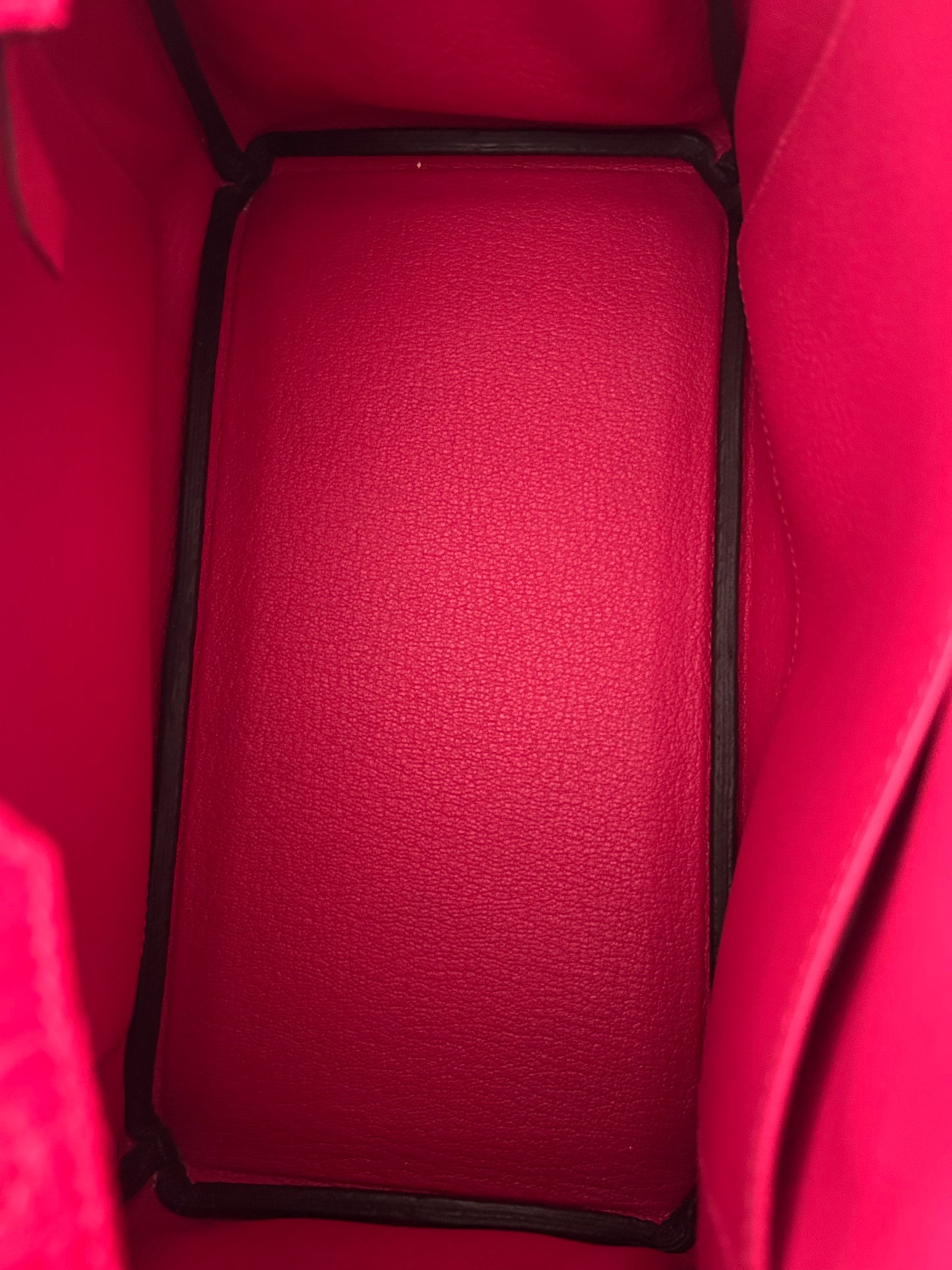 Hermes Pink Frambois Togo &  Crocodile Touch Birkin 25