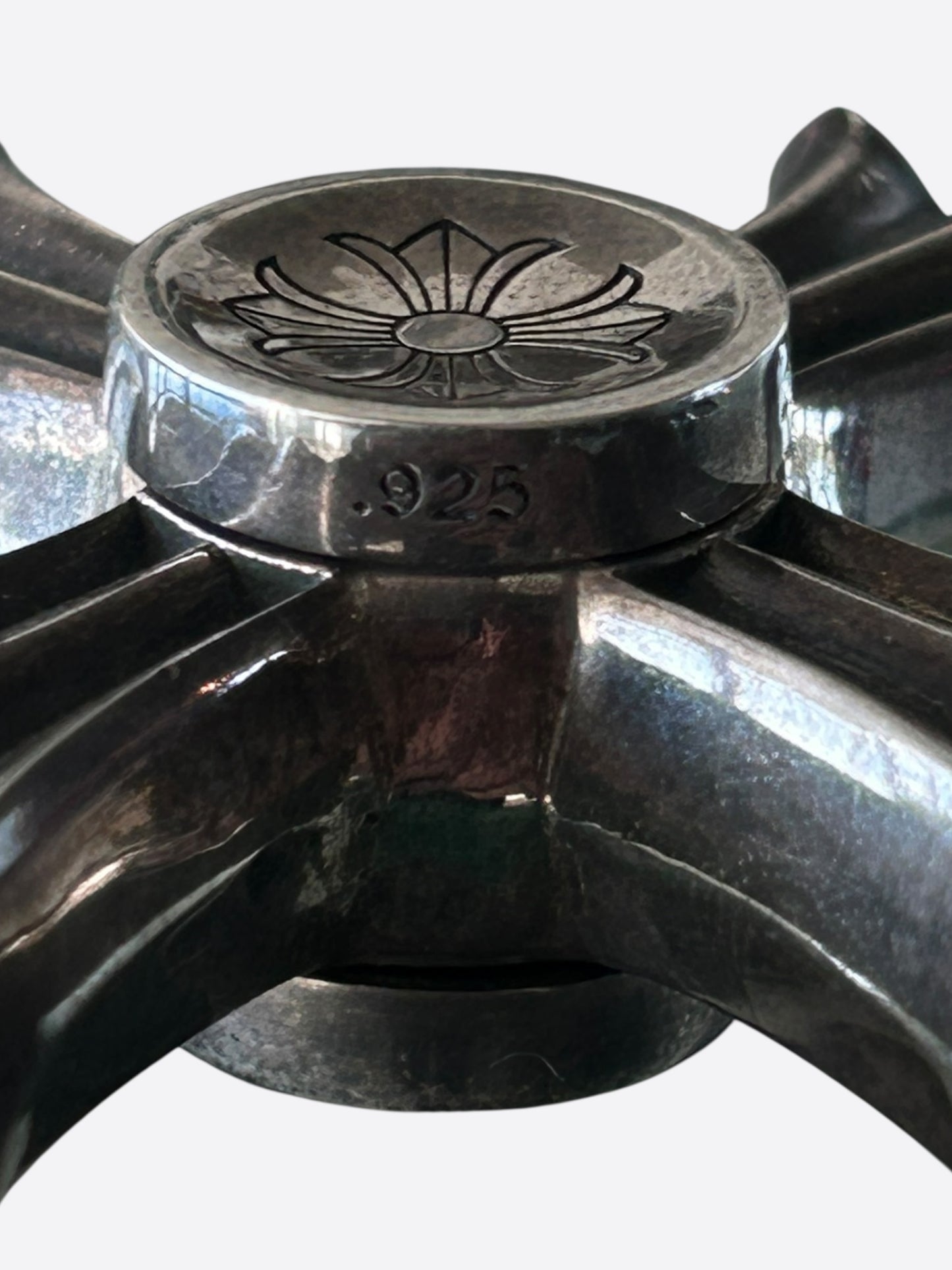 Chrome Hearts Silver Cross Fidget Spinner