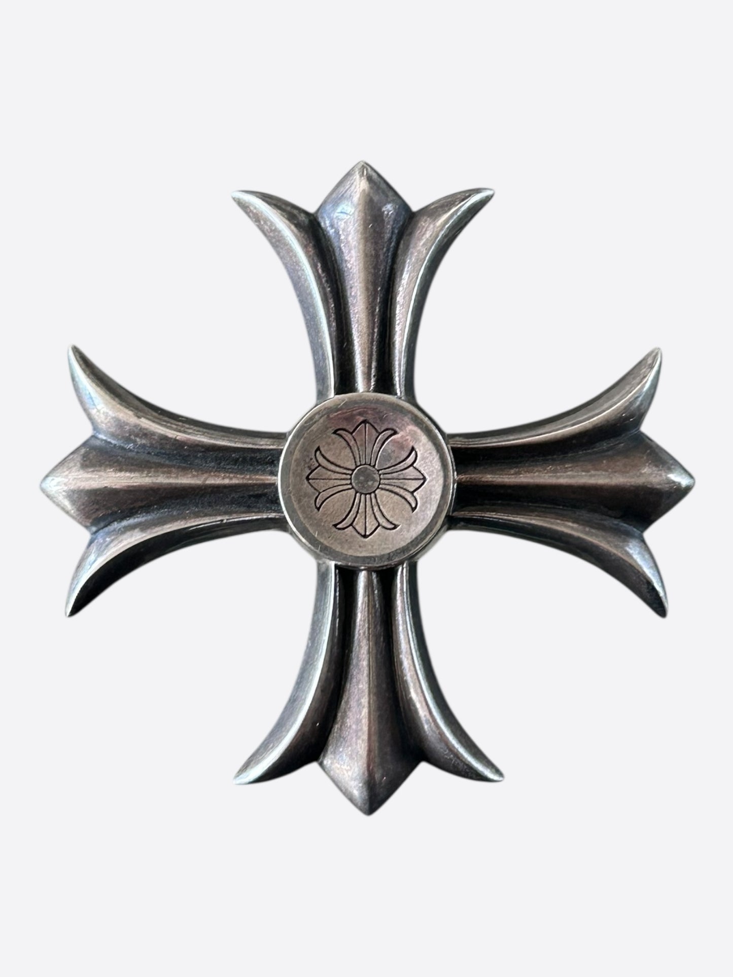 Chrome Hearts Silver Cross Fidget Spinner