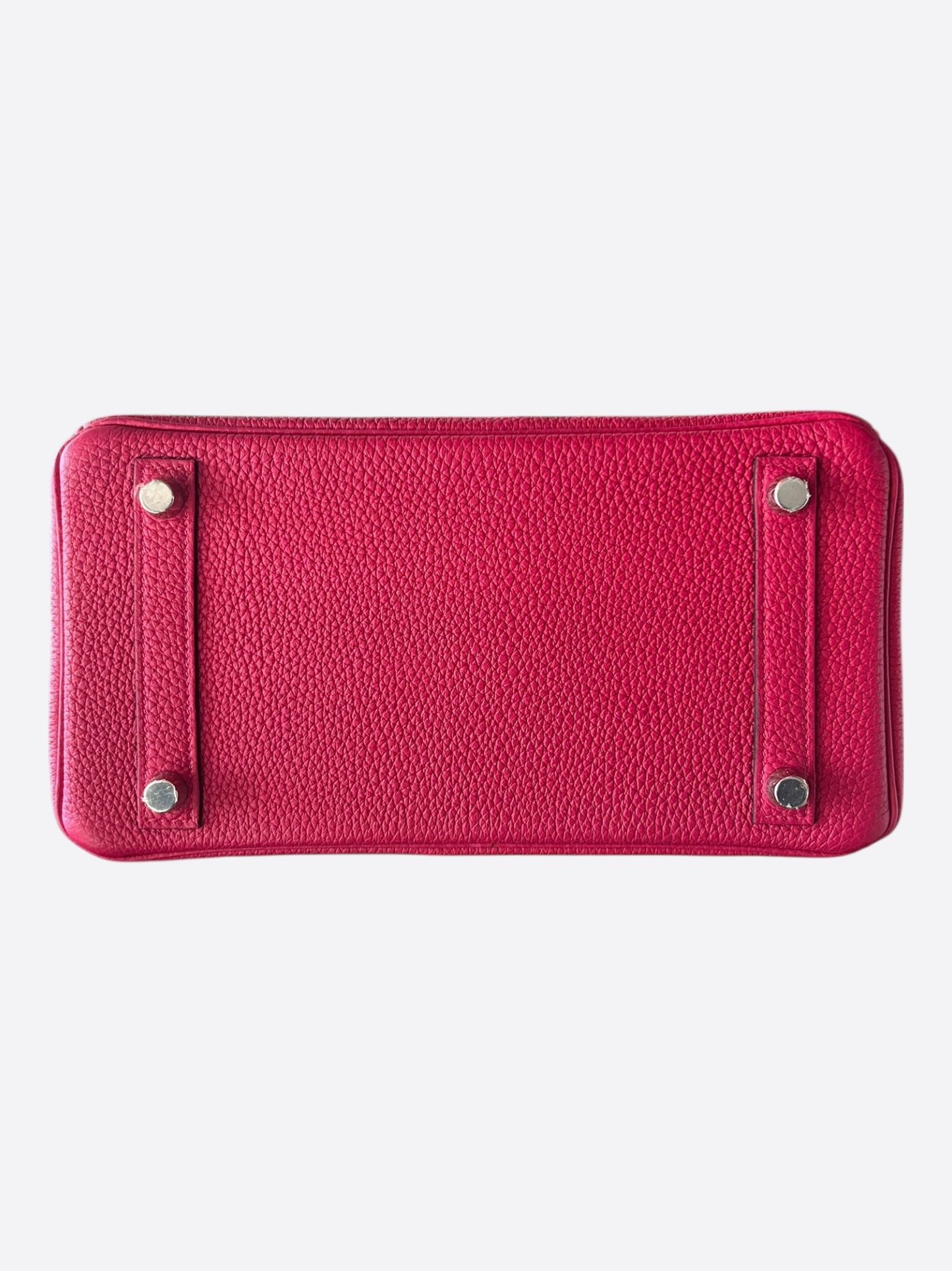 Hermes Pink Frambois Togo &  Crocodile Touch Birkin 25