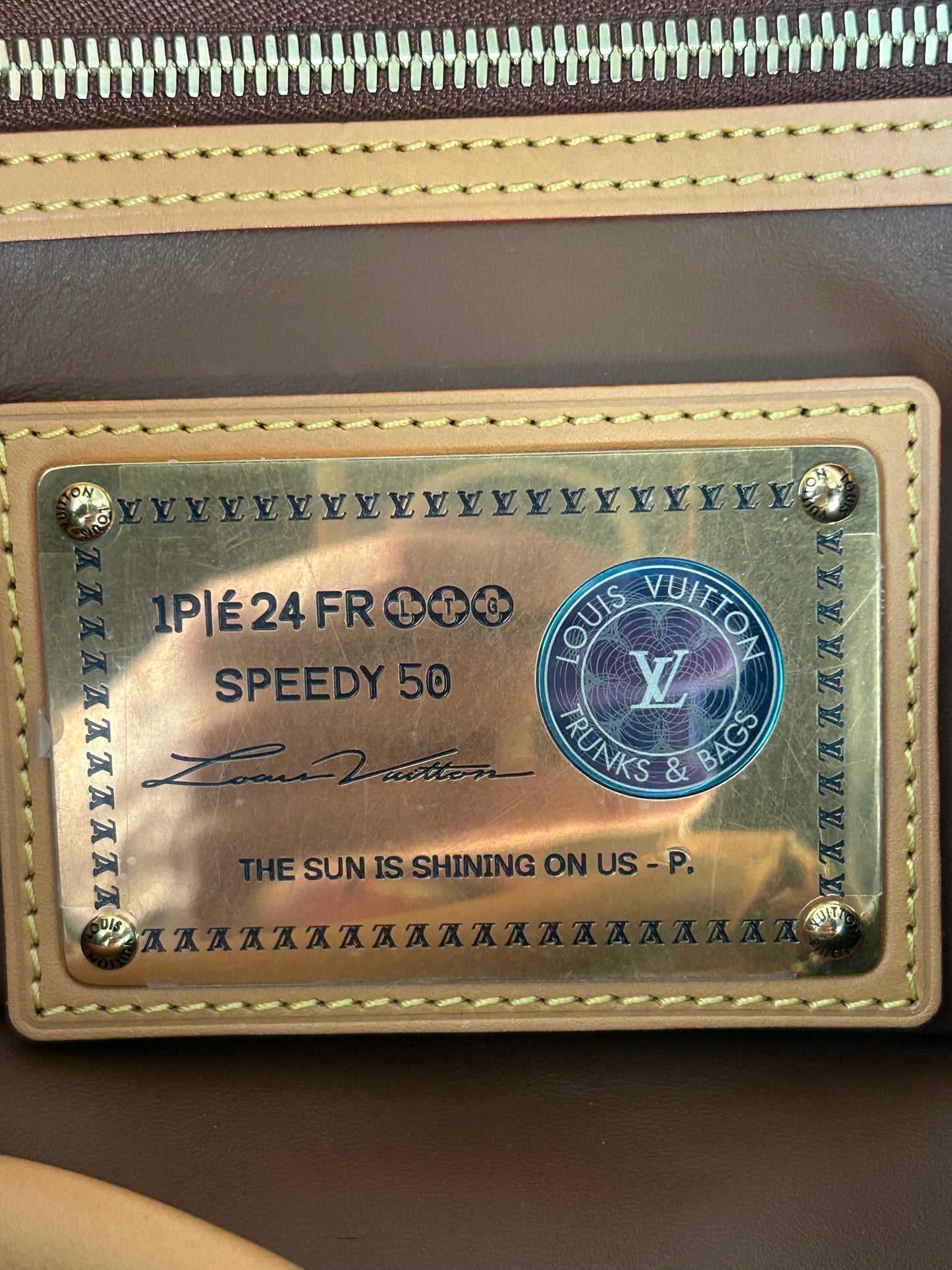 Louis Vuitton Green & White Monogram P9 Speedy 50