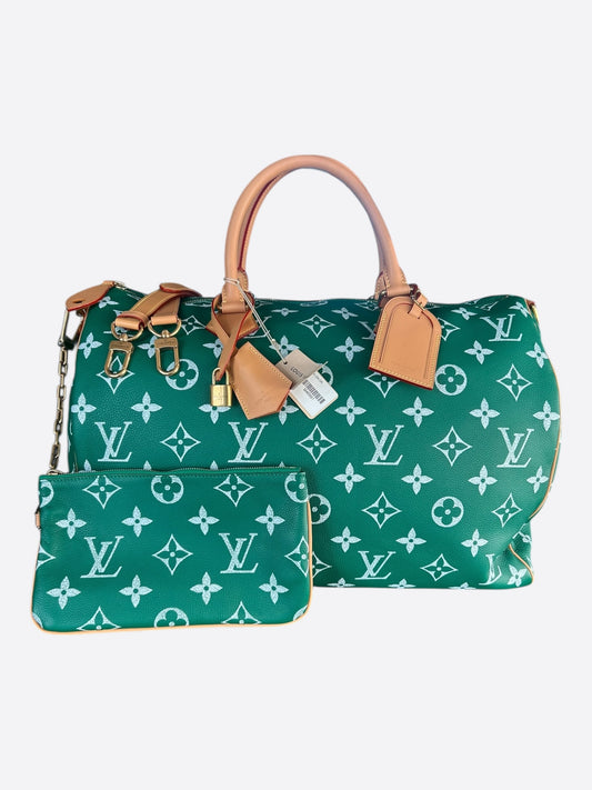 Louis Vuitton Green & White Monogram P9 Speedy 50