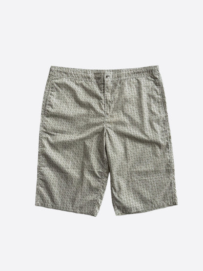 Fendi Brown & White FF Logo Swimshorts