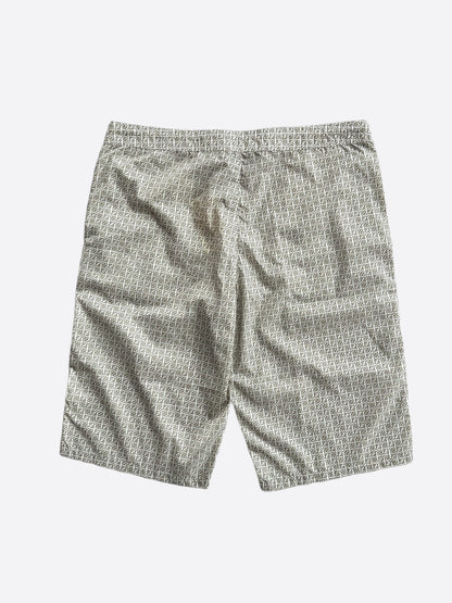 Fendi Brown & White FF Logo Swimshorts