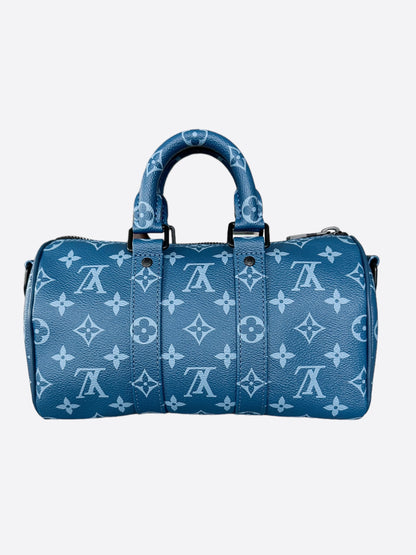 Louis Vuitton Blue Monogram Keepall 25