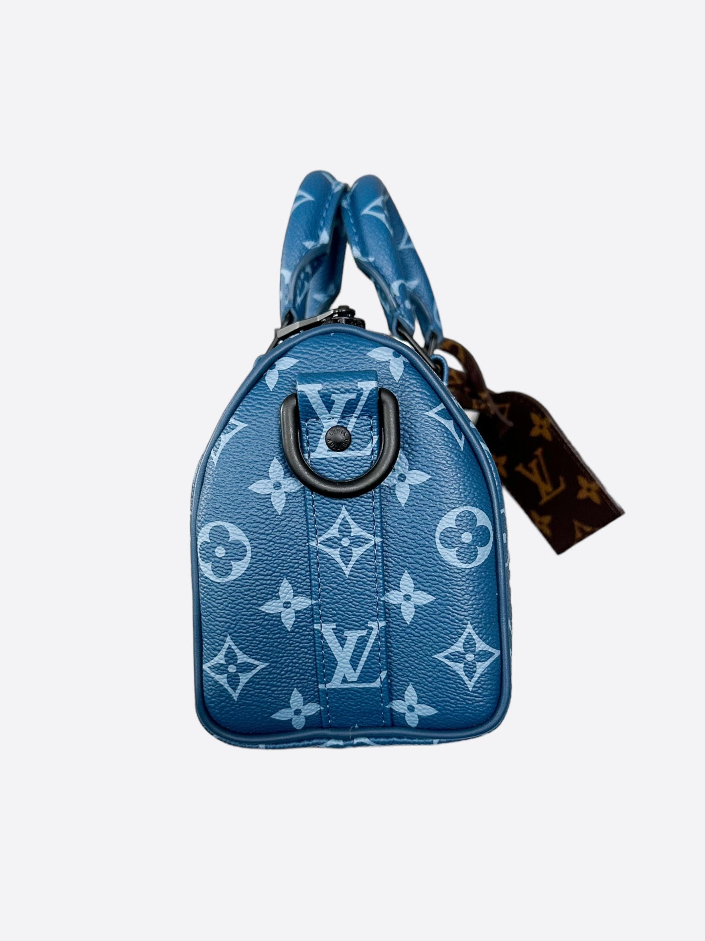 Louis Vuitton Blue Monogram Keepall 25