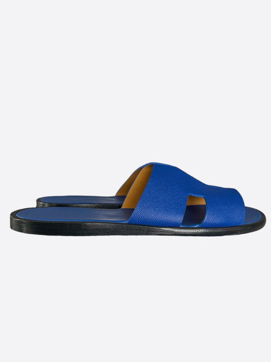 Hermes Blue & Black Izmir Sandals