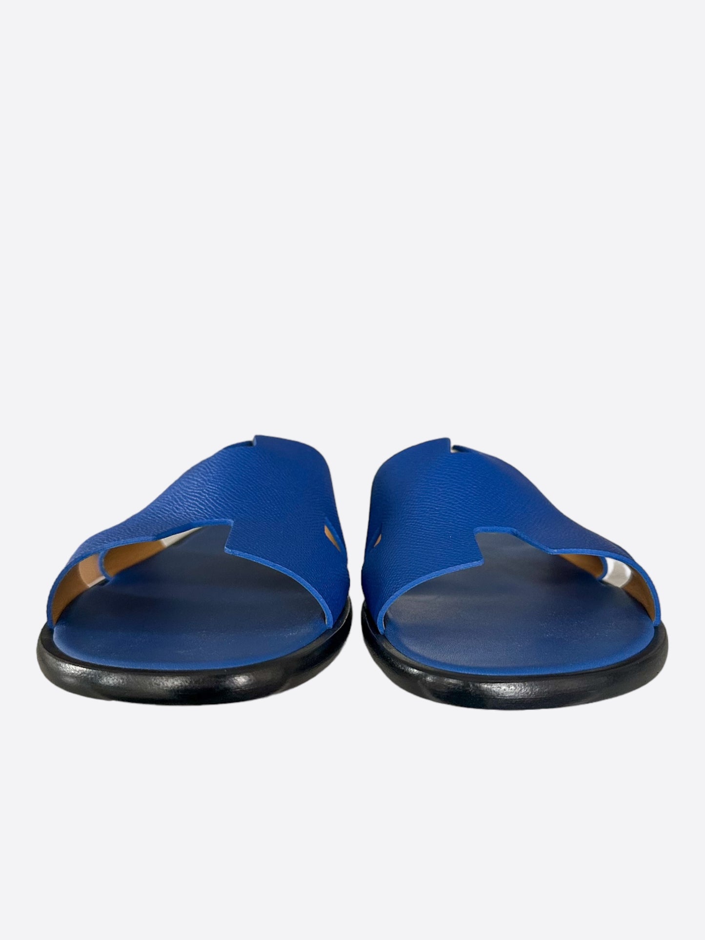 Hermes Blue & Black Izmir Sandals