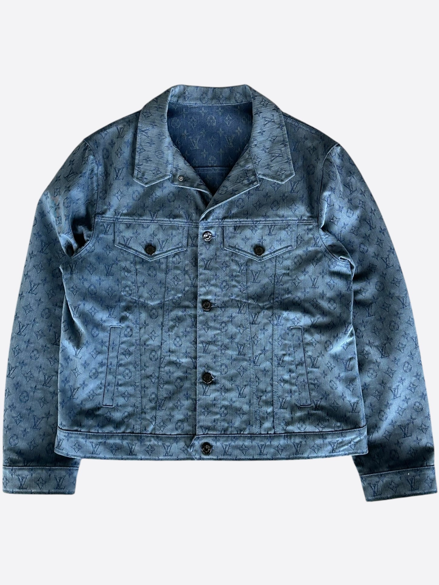 Louis Vuitton Blue Monogram Denim Jacket