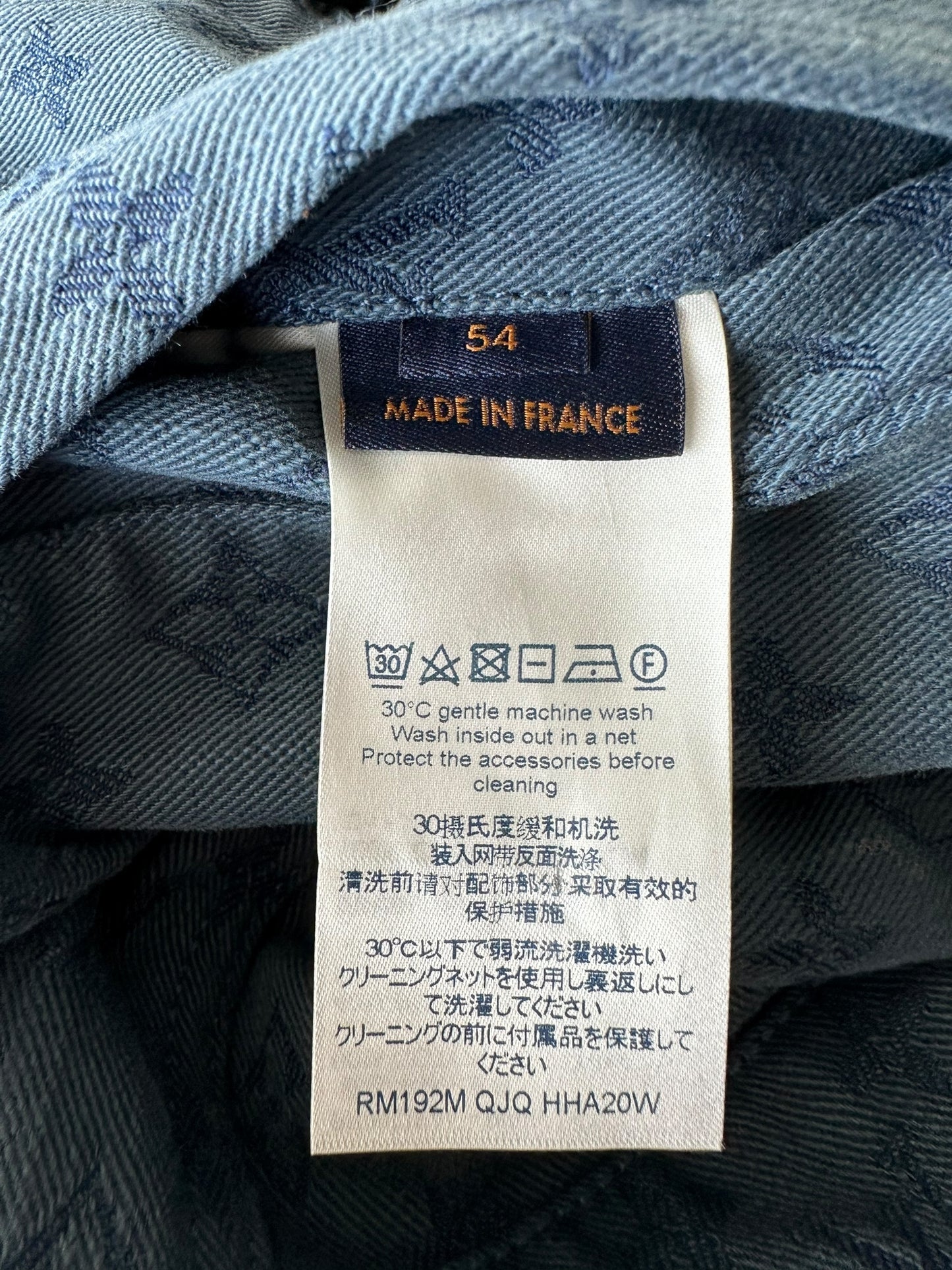 Louis Vuitton Blue Monogram Denim Jacket