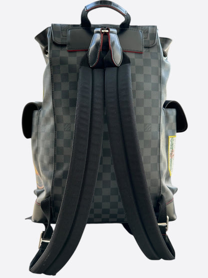 louis vuitton backpack christopher damier alps graphite Louis Vuitton Damier Graphite Alps Christopher Backpack – Savonches